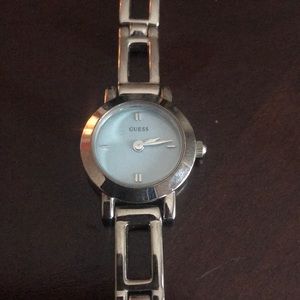 Silver Guess bracelet watch